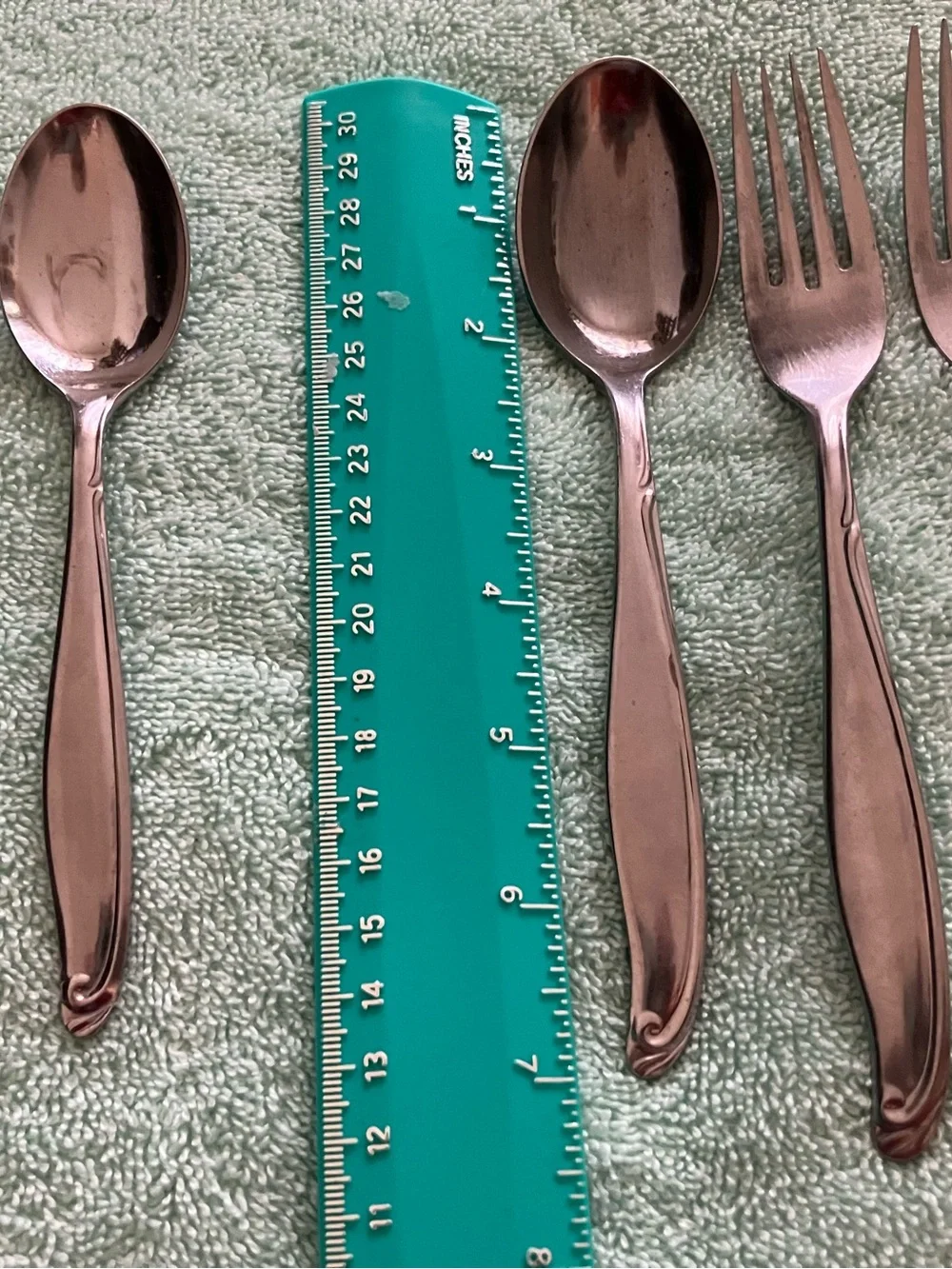 Everbrite Deluxe Stainless Silverware Lot MCM Curve EVS41 - Forks & Spoons 5 Pcs